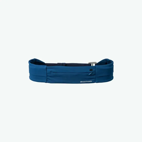 Nathan Nathan Adjustable Fit Zipster Blue Running Belt