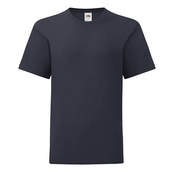 Fruit of the Loom Navy blue children's t-shirt in combed cotton Fruit of the Loom