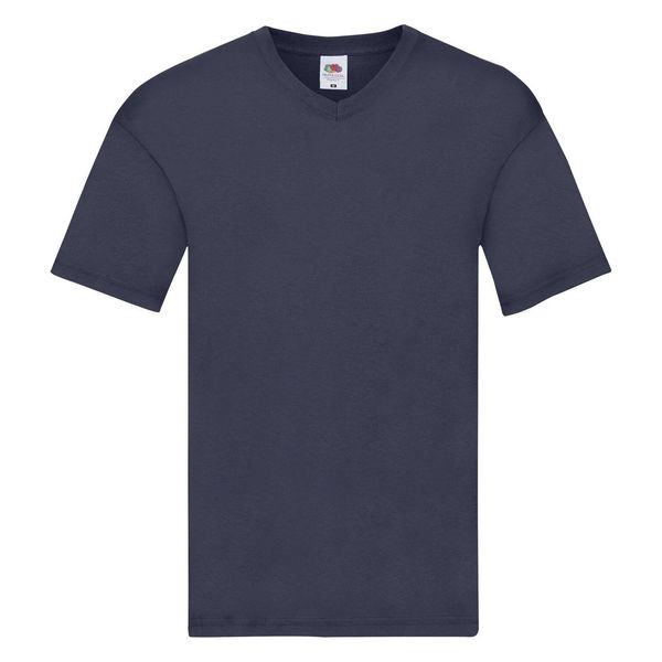 Fruit of the Loom Navy blue men's t-shirt Original V-neck Fruit of the Loom