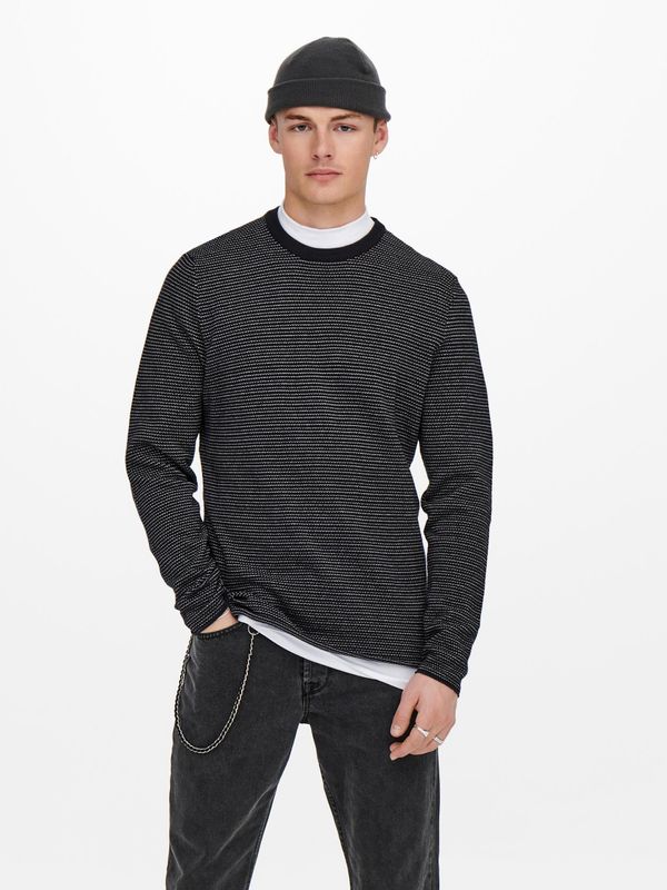 Only Navy blue ribbed sweater ONLY & SONS Niguel