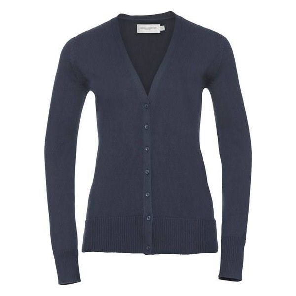 RUSSELL Navy blue women's pointed cardigan Russell