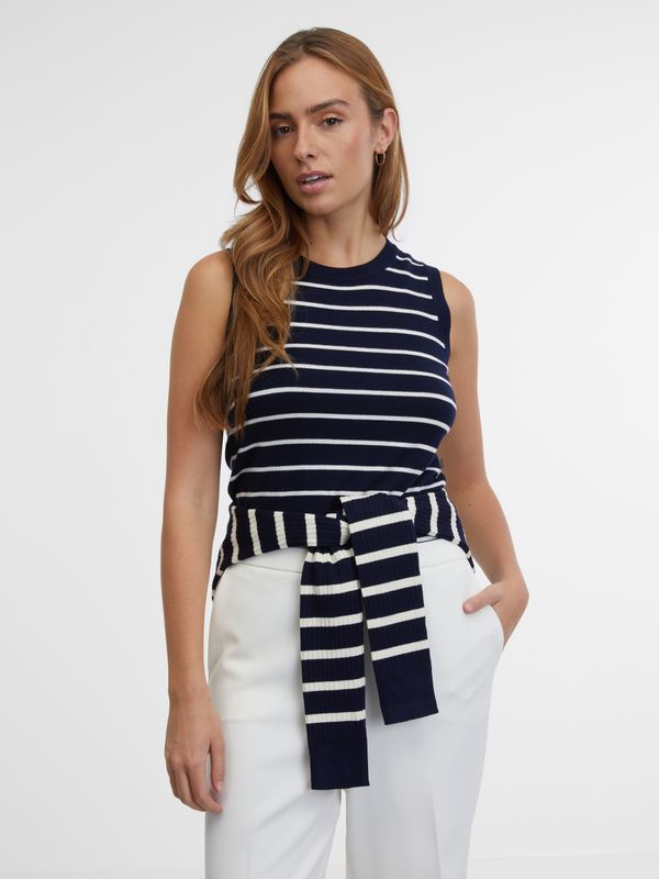 Orsay Navy blue women's striped top ORSAY