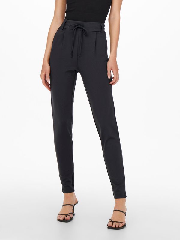 Only Navy blue women's trousers ONLY Pop Trash