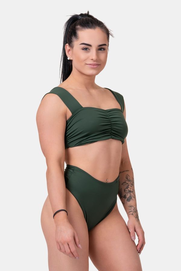 NEBBIA Nebbia Miami retro bikini - top 553 dark green S