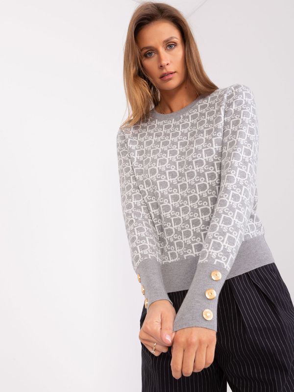 Fashionhunters Off-white classic sweater with viscose