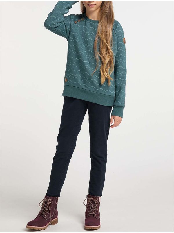 Ragwear Oil Girl Patterned Sweatshirt Ragwear Darinka Chevron - Girls
