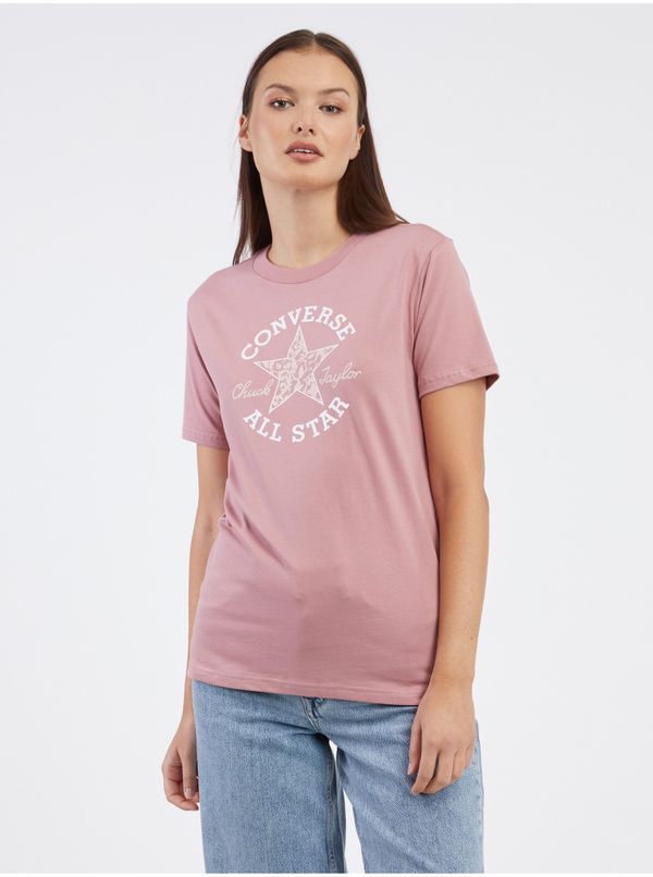Converse Old Pink Women's T-Shirt Converse Chuck Taylor Floral - Women