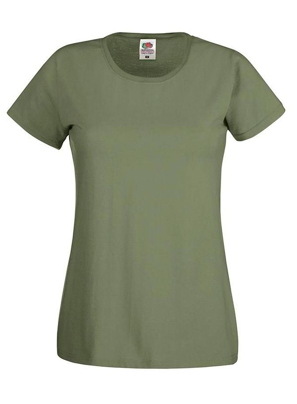 Fruit of the Loom Olive Women's T-shirt Lady fit Original Fruit of the Loom