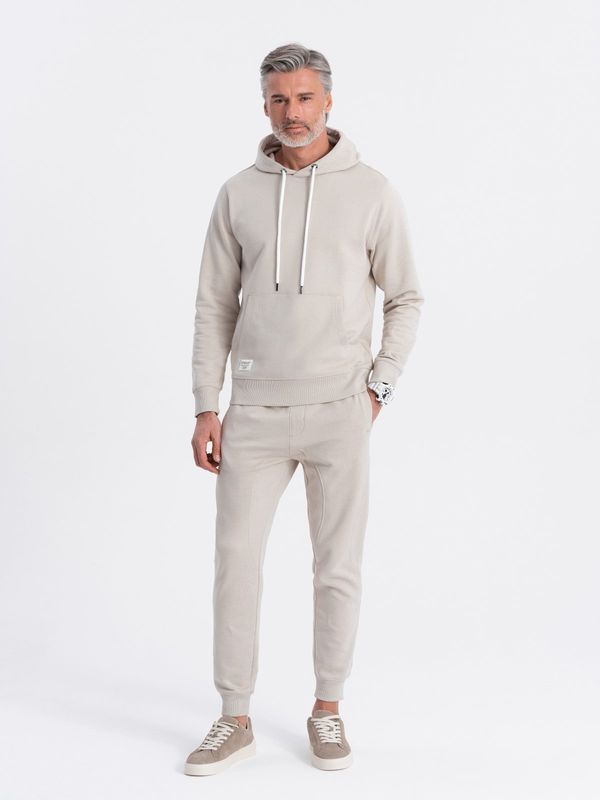 Ombre Ombre Men's tracksuit set kangaroo sweatshirt + jogger pants