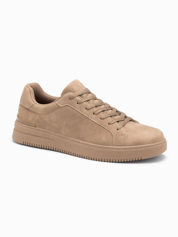 Ombre Ombre Unisex casual men's eco nubuck shoes - light brown