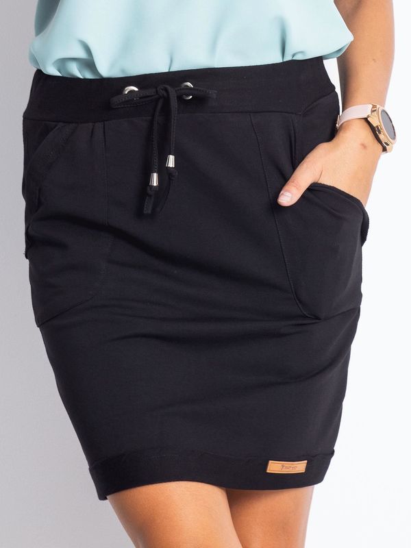 Fashionhunters Opportunity Black Sweatshirt Skirt