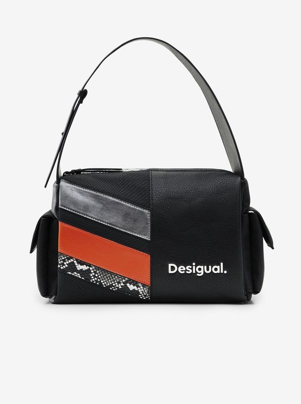 DESIGUAL Orange-Black Ladies Handbag Desigual Polka Habana - Women