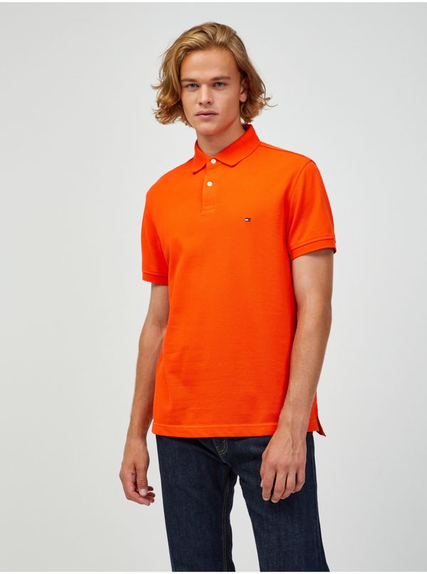 Tommy Hilfiger Orange Mens Polo T-Shirt Tommy Hilfiger - Men