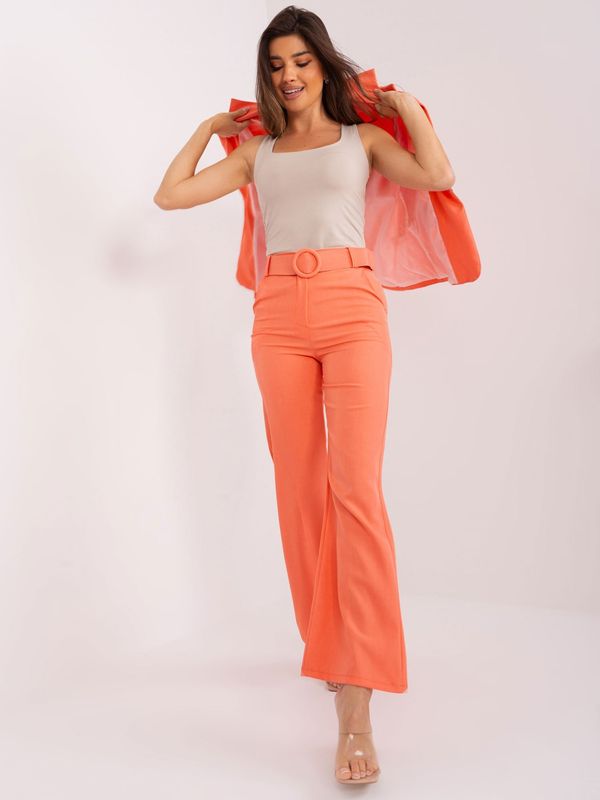 Fashionhunters orange suit trousers with pockets