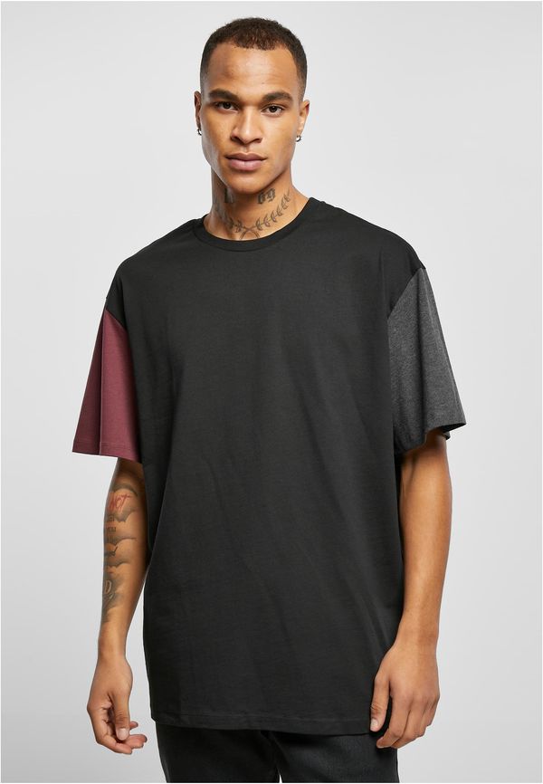 UC Men Organic Oversized Colorblock T-Shirt Black