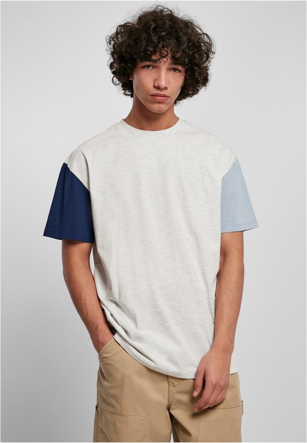 UC Men Organic Oversized T-Shirt Colorblock Light Grey