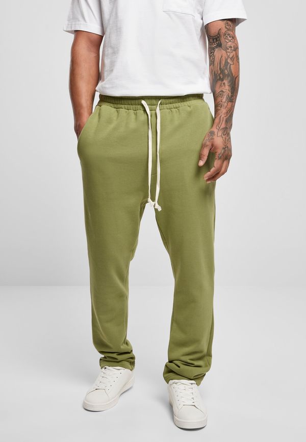 UC Men Organic sweatpants with a low crotch, newolive
