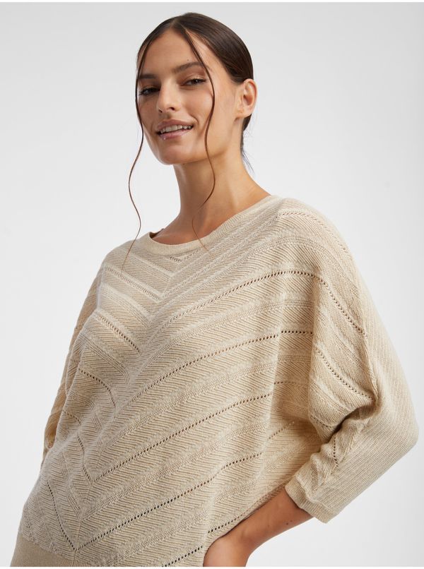 Orsay Orsay Beige Women Patterned Sweater - Women
