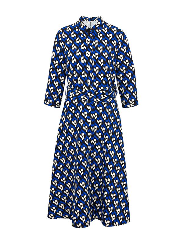 Orsay Orsay Black and Blue Ladies Patterned Dress - Women