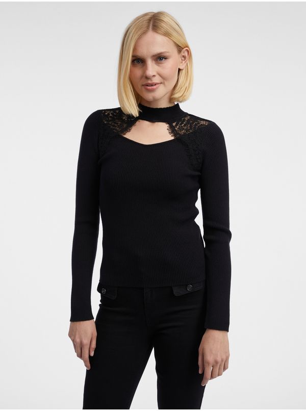 Orsay Orsay Black Women's Light Sweater with Lace - Women