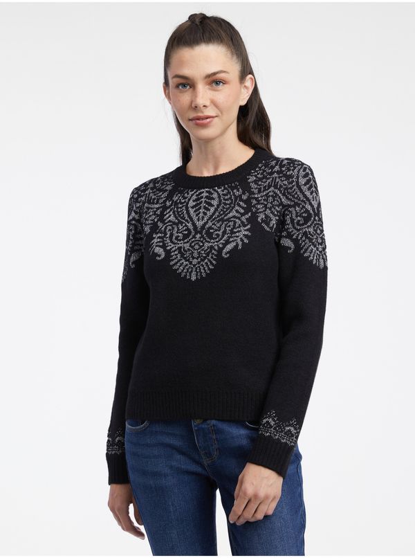 Orsay Orsay Black Women's Patterned Sweater - Women's