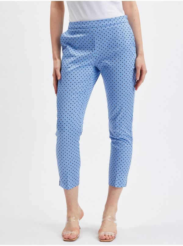 Orsay Orsay Blue polka dot shortened trousers - Ladies