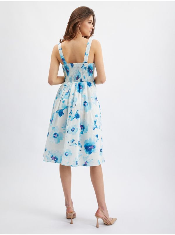 Orsay Orsay Blue-White Women Flowered Dress - Women