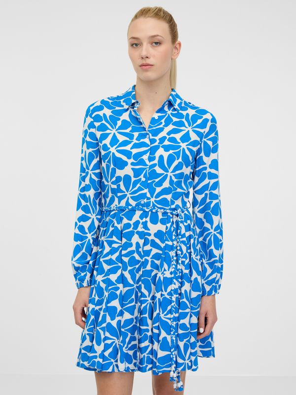 Orsay Orsay Blue Women's Shirt Dress - Women's