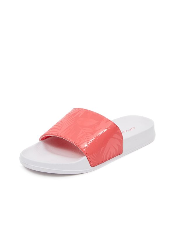 Orsay Orsay Coral-White Ladies Patterned Slippers - Women