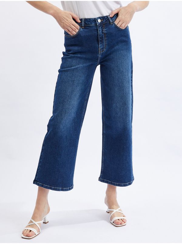 Orsay Orsay Dark Blue Women Cropped Flared Fit Jeans - Women