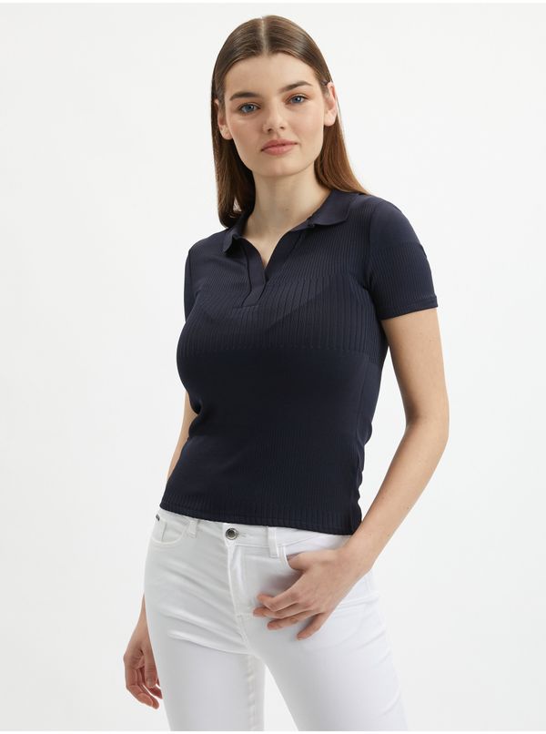 Orsay Orsay Dark blue Womens Knitted Polo T-Shirt - Women