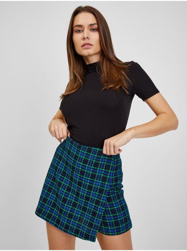 Orsay Orsay Green-blue ladies plaid skirt - Ladies