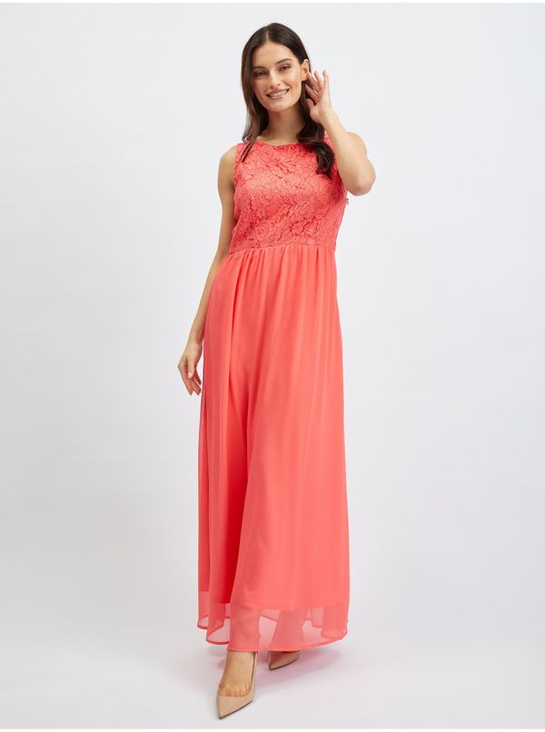 Orsay Orsay Pink Ladies Lace Maxi Dress - Women