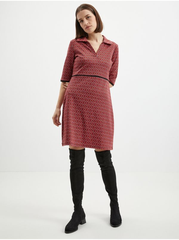 Orsay Orsay Pink-Red Women Patterned Dress - Women
