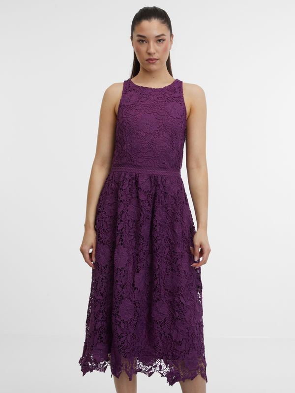 Orsay Orsay Purple Women's Lace Dress - Women's