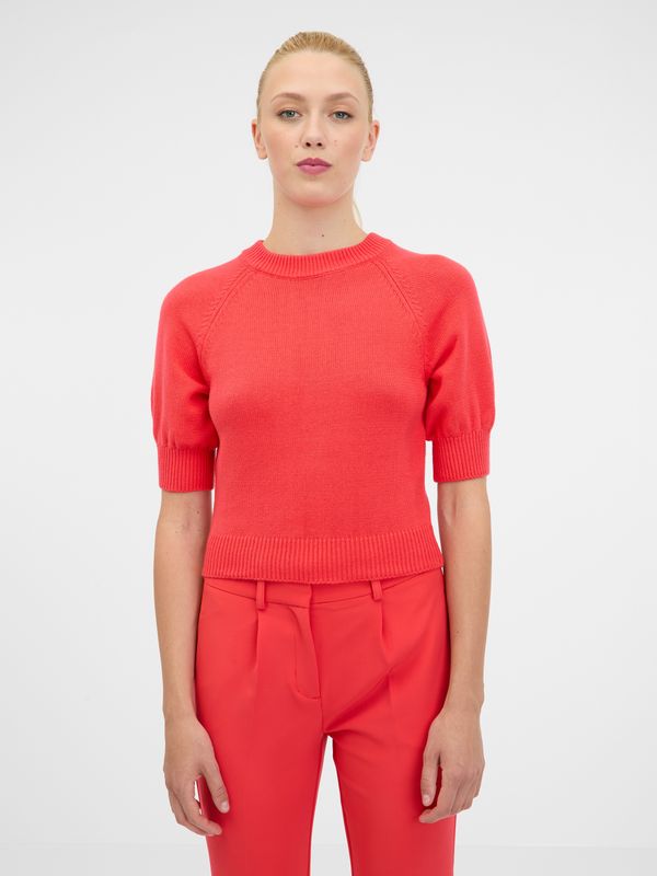 Orsay Orsay Red women's sweater with short sleeves - Women's