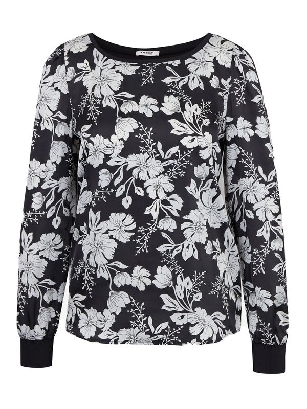 Orsay Orsay White-Black Ladies Floral Blouse - Women