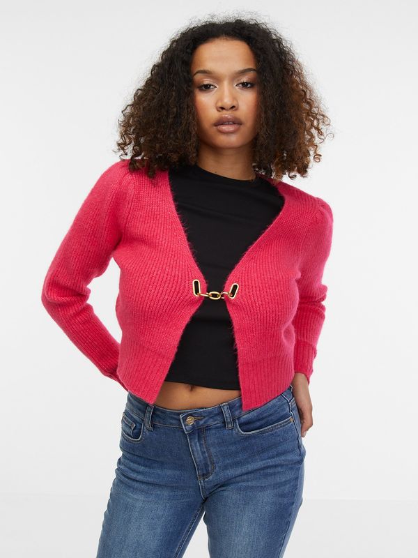 Orsay Orsay Women's pink cardigan with wool - Women's