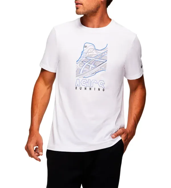 Asics Pánské tričko Asics Running GPX Tee bílé, S