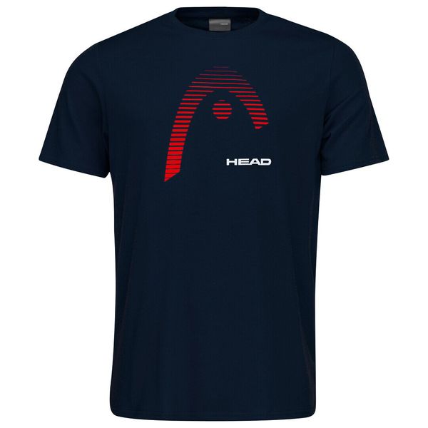 Head Pánské tričko Head  Club Carl T-Shirt Men Dark Blue XXL