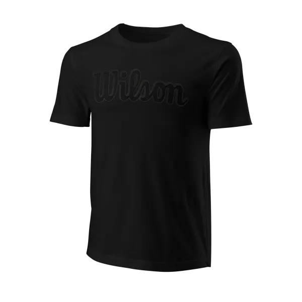 Wilson Pánské tričko Wilson  Script Eco Cotton Tee Black L
