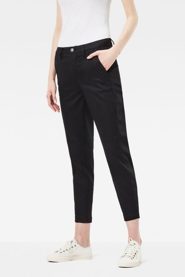 G Star Pants - G-STAR Bronson mid skinny chino wmn black