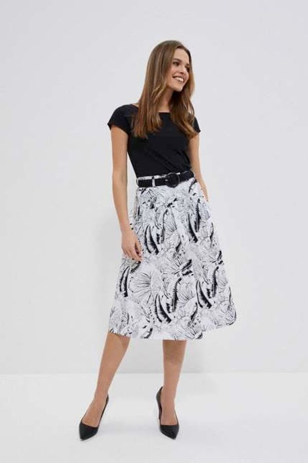 Moodo Patterned cotton skirt