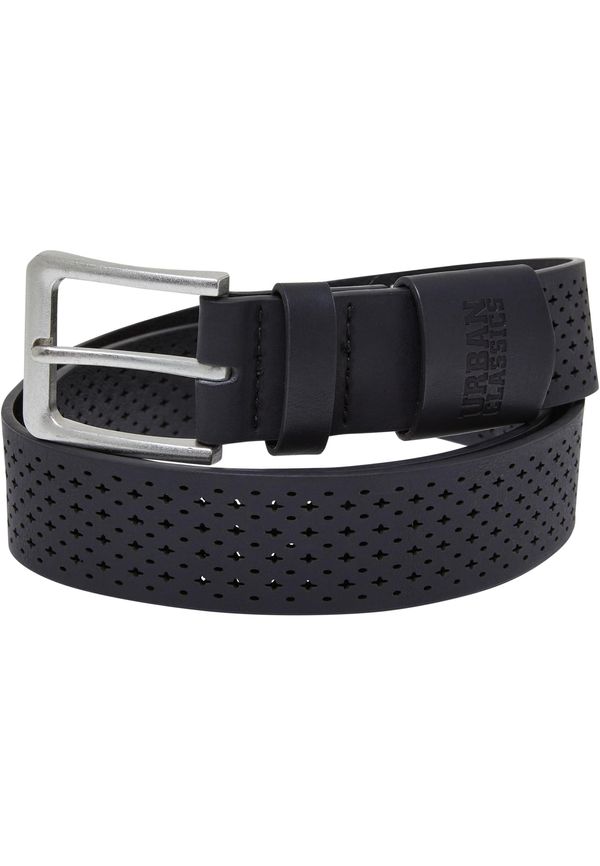 Urban Classics Accessoires Perforated synthetic leather strap black