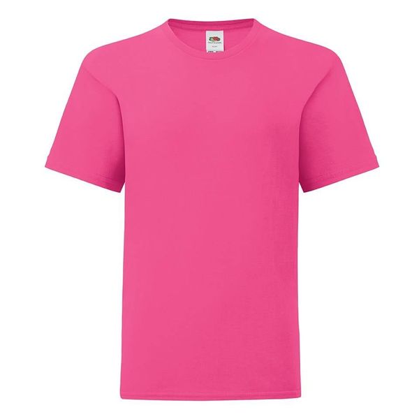 Fruit of the Loom Pink children's t-shirt in combed cotton Fruit of the Loom