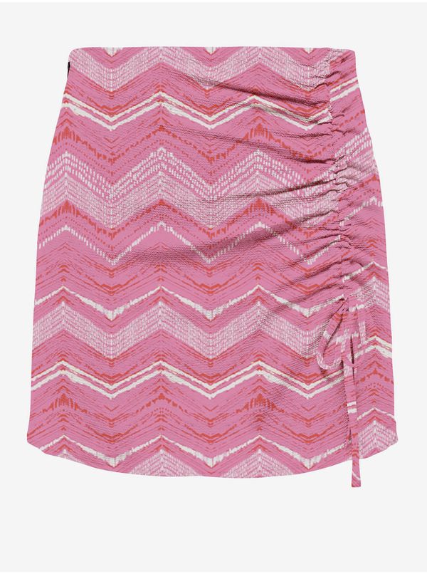 Only Pink Women Patterned Mini Skirt ONLY Nova - Women