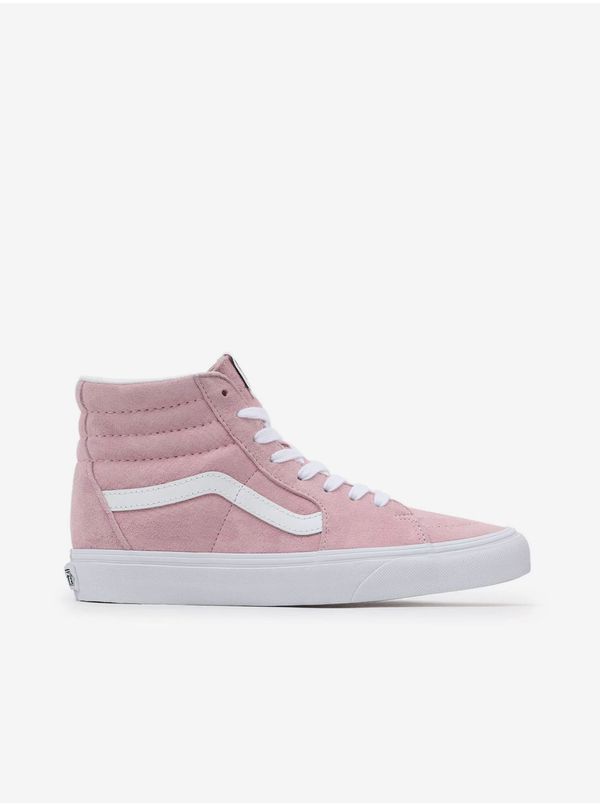 Vans Pink Womens Ankle Suede Sneakers VANS UA SK8-Hi - Women