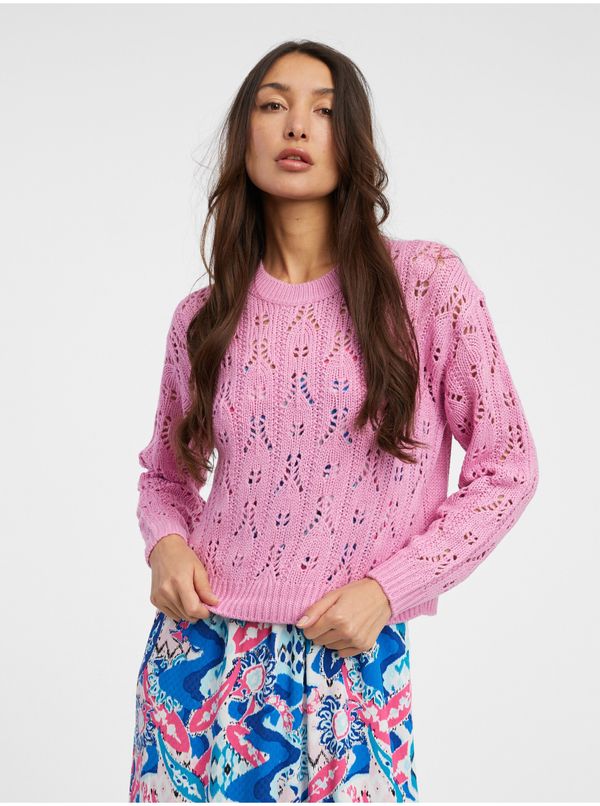 JDY Pink Womens Patterned Sweater JDY Judith - Women