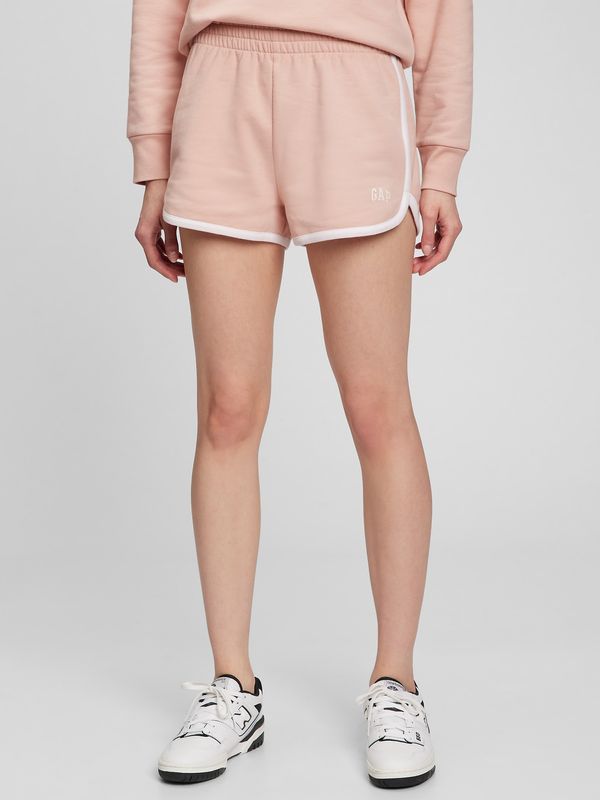 GAP Pink women's tracksuit shorts with GAP logo