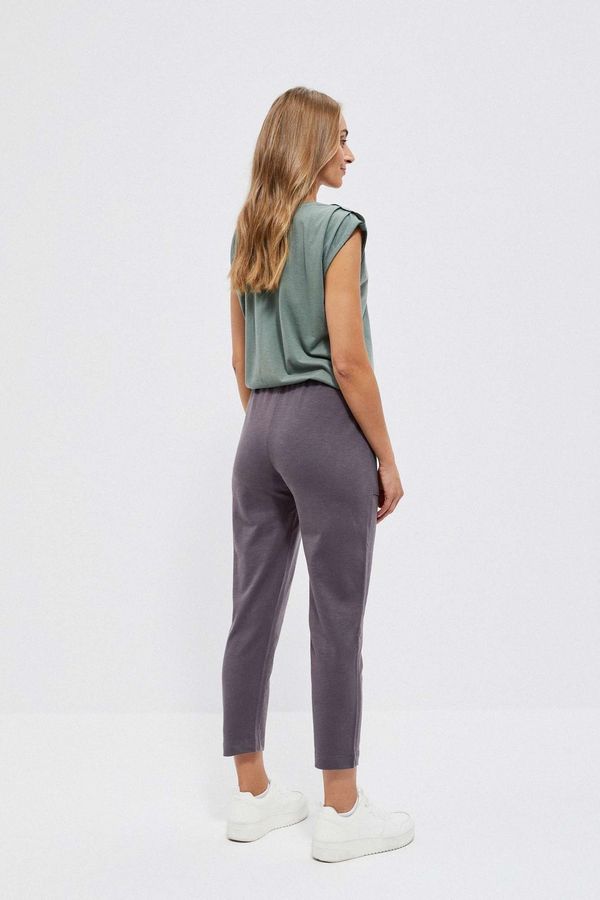 Moodo Plain sweatpants with pockets